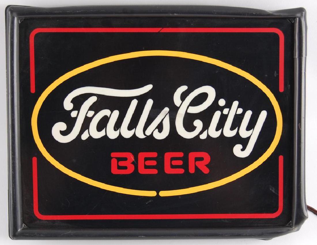 Vintage Falls City Beer Light Up Advertising Beer Sign (1 of 2)