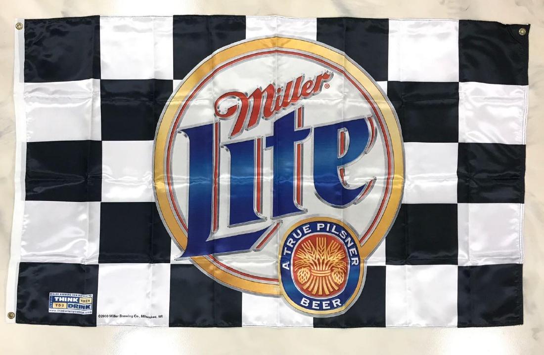 Miller Lite Advertising Checkered Flag (1 of 1)