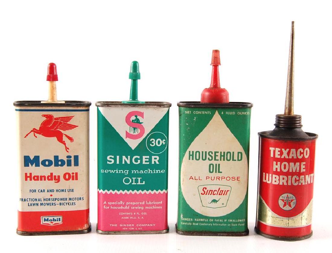Group of 4 Vintage Advertising Household Oil Cans (1 of 1)