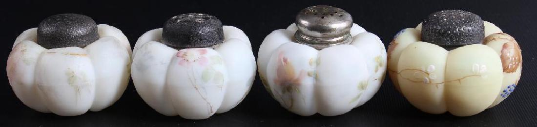 Lot of 4 : Painted Mt Washington Ribbed Melon Satin (1 of 3)