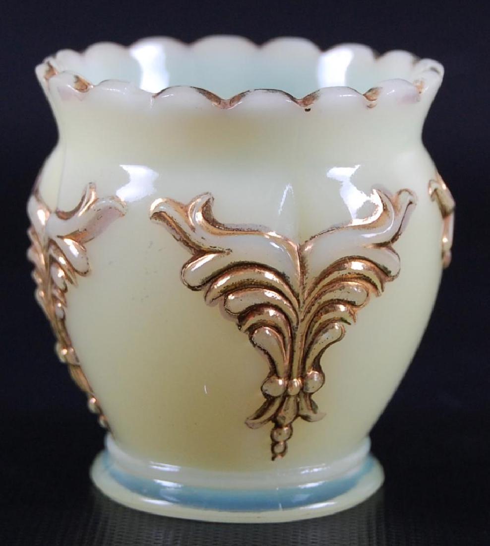 Antique Custard Glass Toothpick Holder (1 of 2)