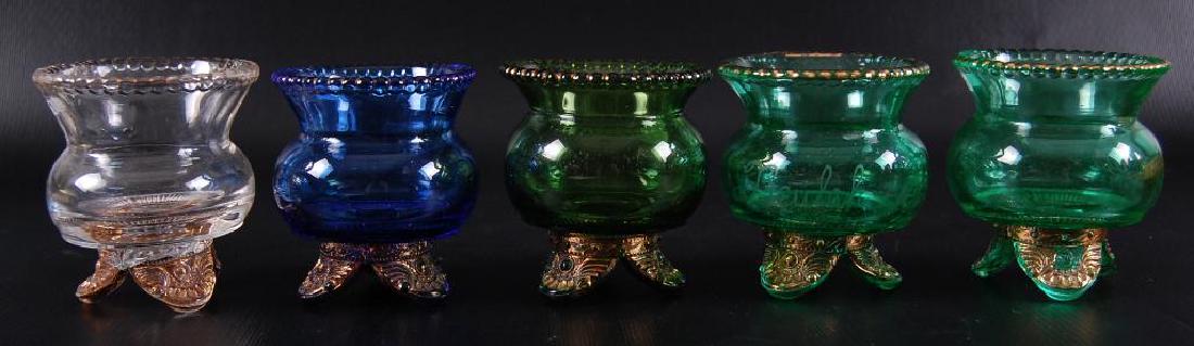 Group of 5 : Antique Footed Toothpick Holders (1 of 2)