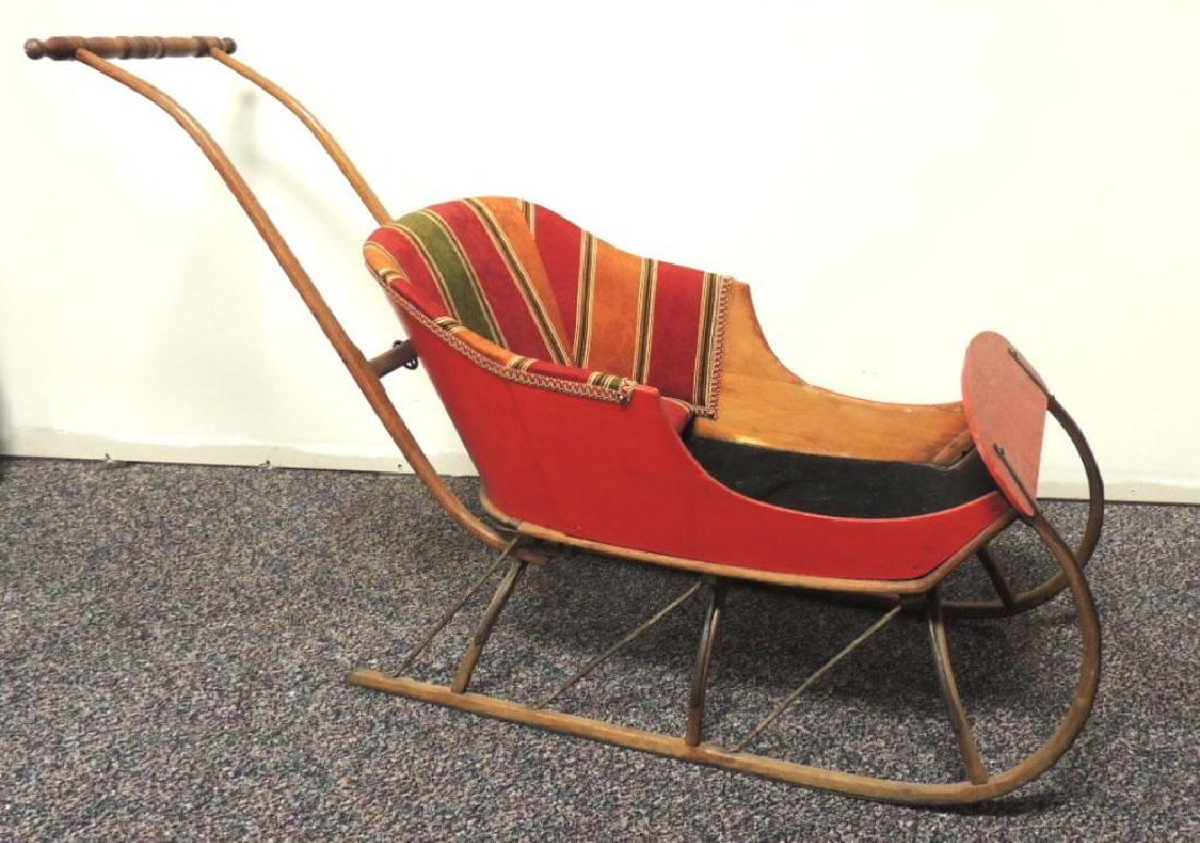 Antique Victorian Ice Push Sled (1 of 4)