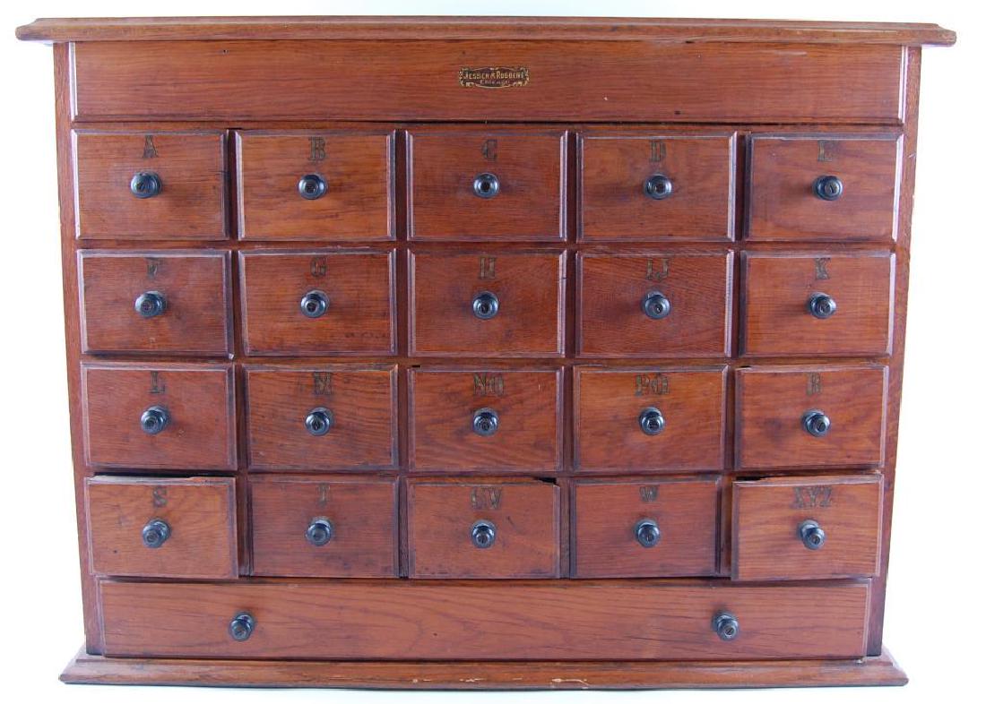 Antique "Jessen & Rosberg" Chicago Printers Cabinet (1 of 4)