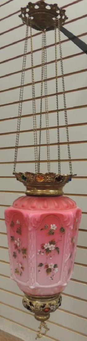 Rare Antique Mount Washington Six-Panel Enameled Glass (1 of 5)