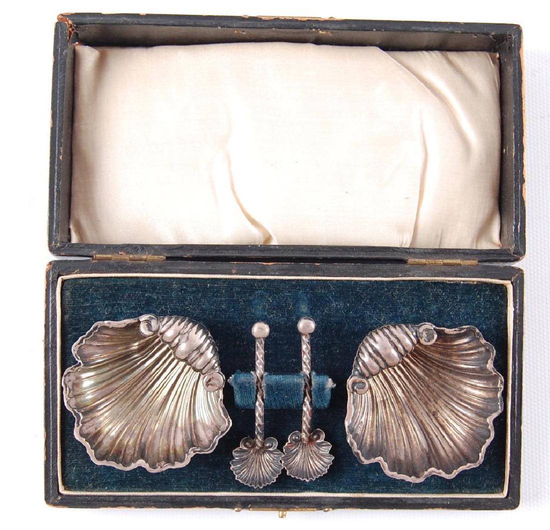 Antique Sterling Silver Salt Sets (1 of 2)