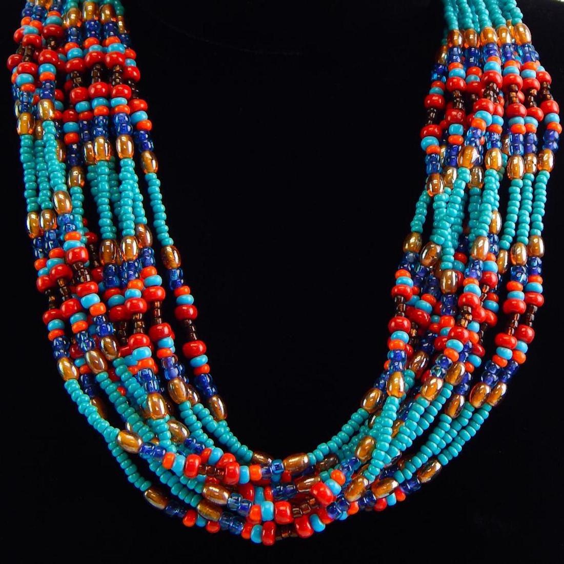 Multi-Colored Bead Necklace (1 of 1)