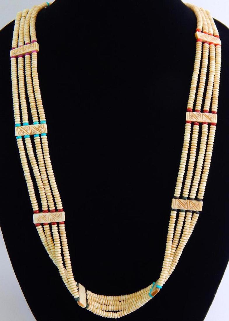 Multi Strand Heishi Bead Necklace (1 of 1)