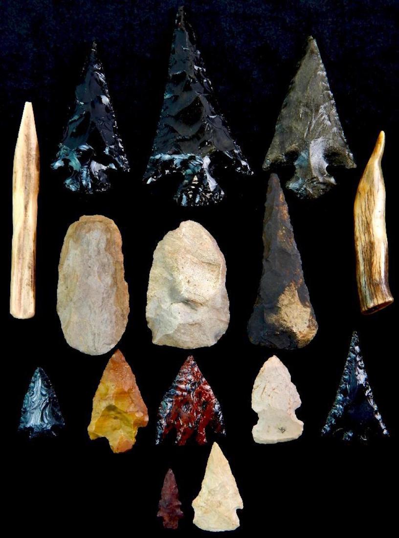 Collection of 15 Native American Artifacts (1 of 1)