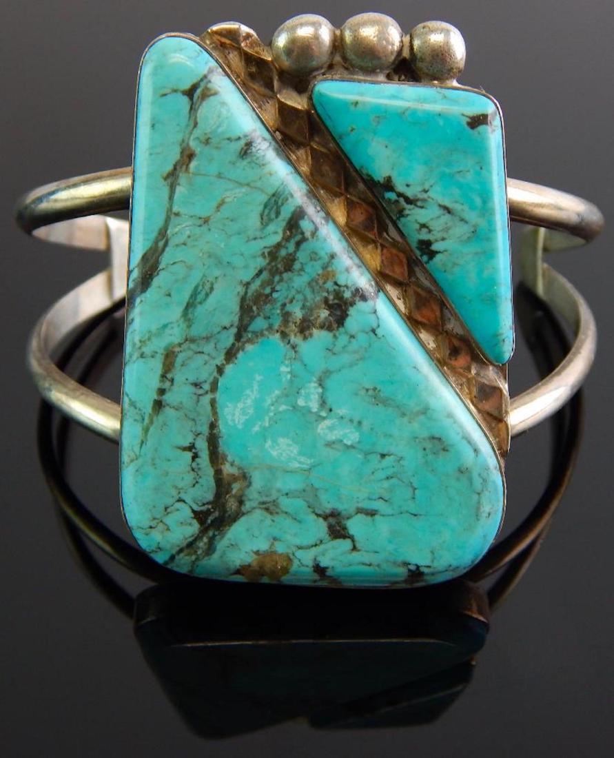 Jerome Begay Navajo Turquoise Cuff Bracelet (1 of 5)