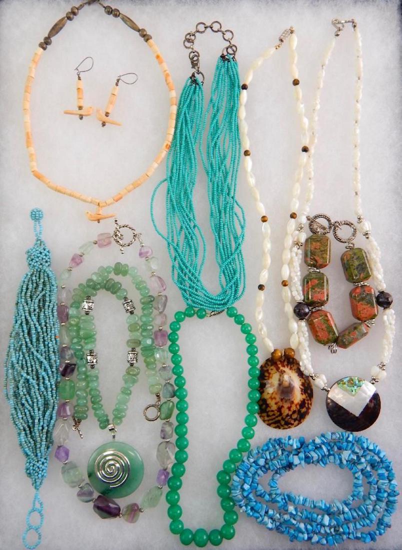 Lot of Stone Beaded Jewelry (1 of 1)