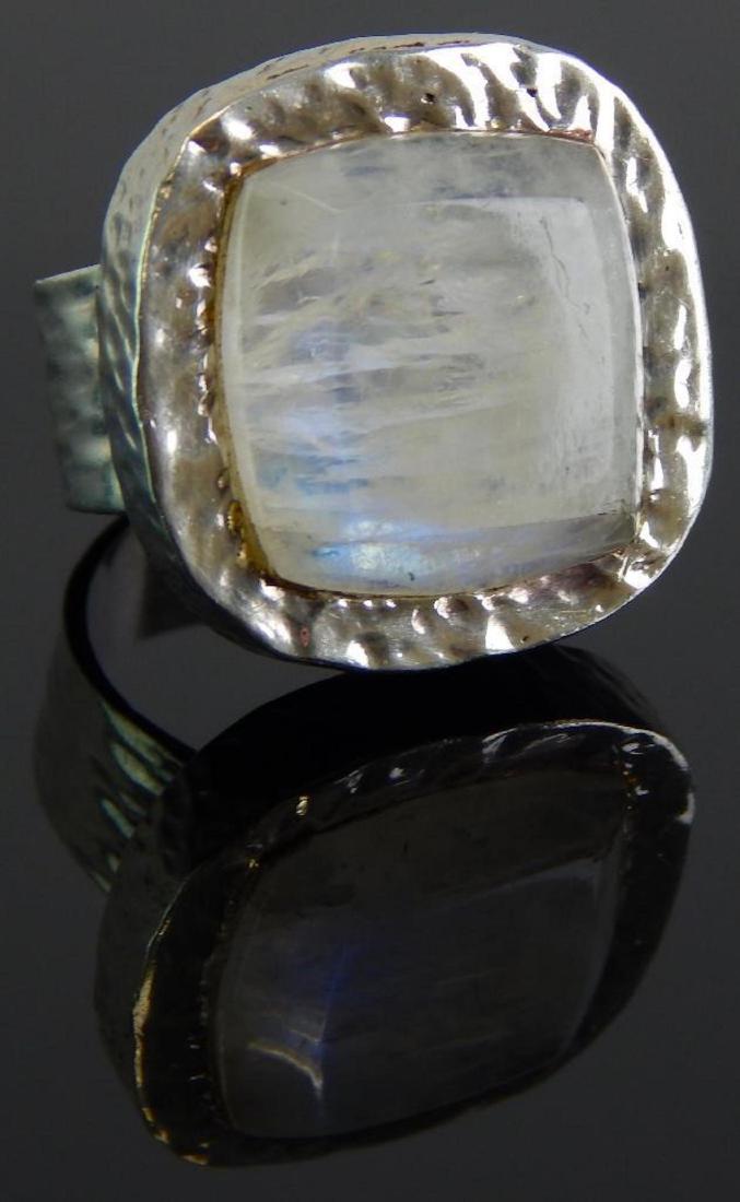 Sterling Silver and Moonstone Ring (1 of 4)