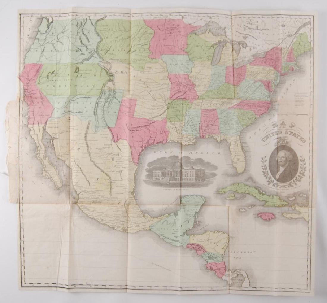 Antique Case Tiffany & Co. 1851 Pocket Map of the (1 of 2)