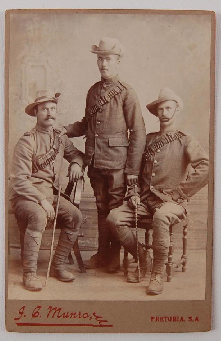Antique Photograph of Boer War Soldiers: Pretoria S.A.