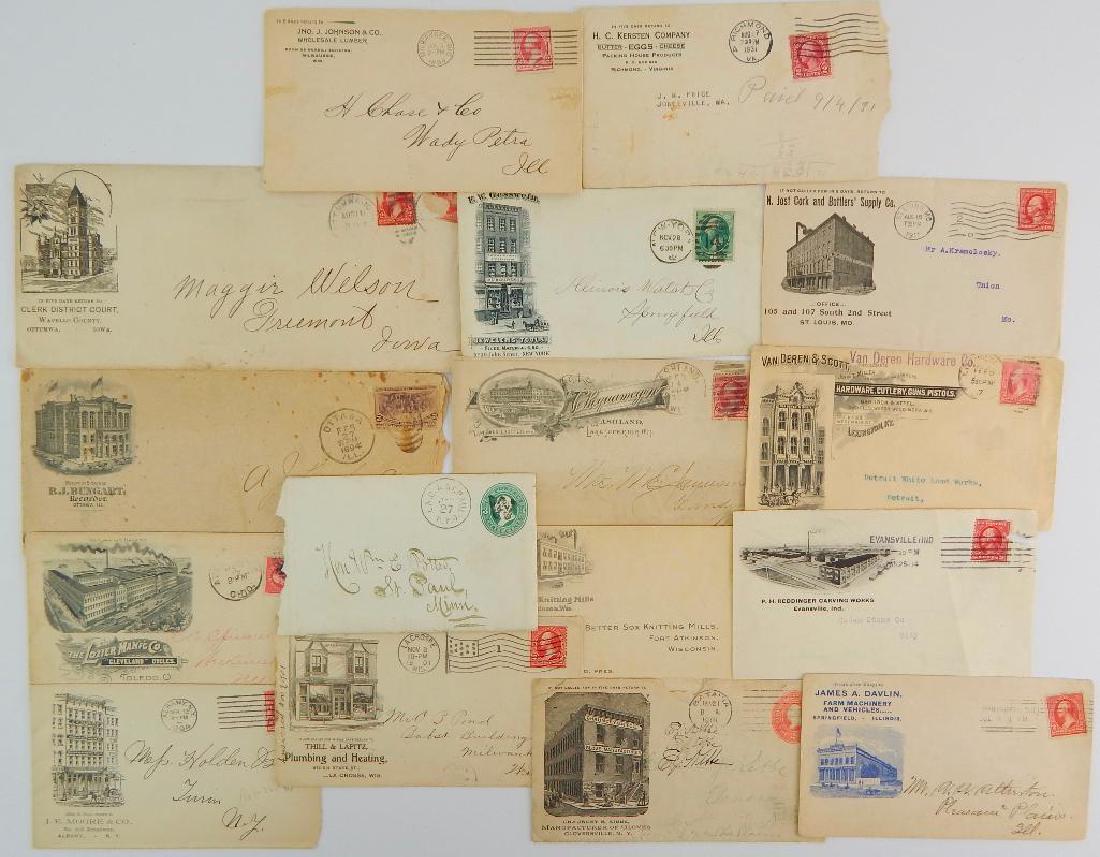 Group of 16 Antique Postal Covers (1 of 1)