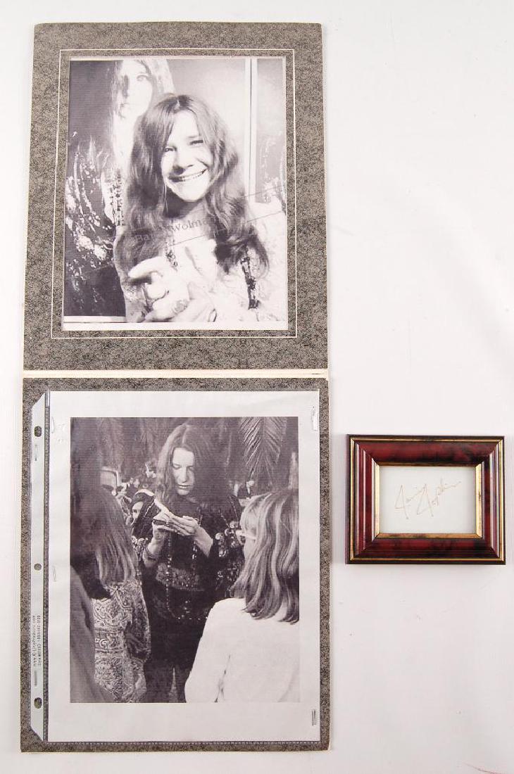 Janice Joplin Autograph with Reference Photos (1 of 2)