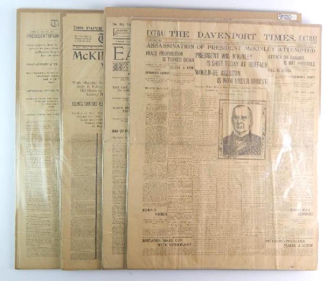 Group of 4 1901 Newspapers (1 of 9)