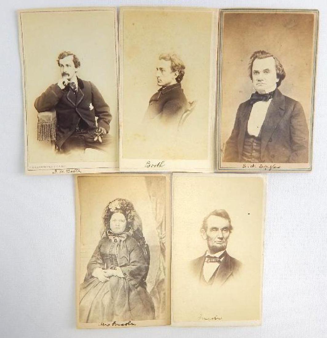 Group of 5 Abraham Lincoln Related CDV Photographs (1 of 5)