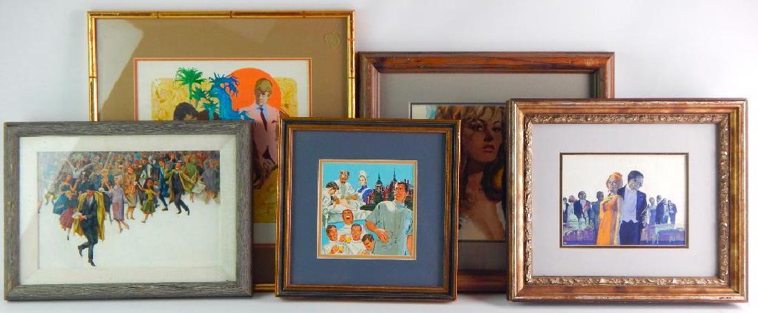 Group of 5 Vintage original magazine artwork (1 of 7)