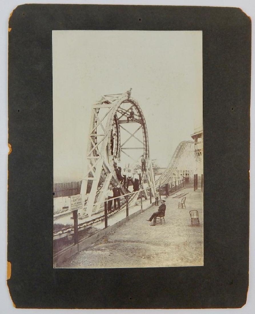 Photo of Roller Coaster Being Built: Circa 1900, 8x10 inches