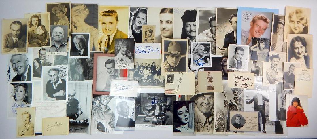 Group of Signed Photos of Movie and Sitcom Stars: Barbra Streisand, Bob Wagner, Robert Duvall, and More