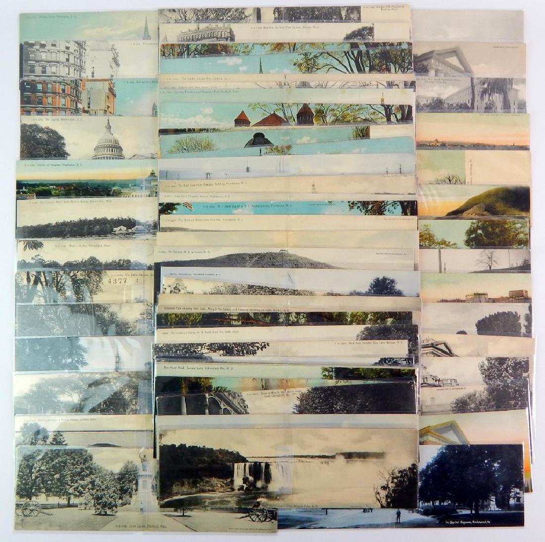Group of 68 Panoramic Rotograph Postcards (1 of 3)