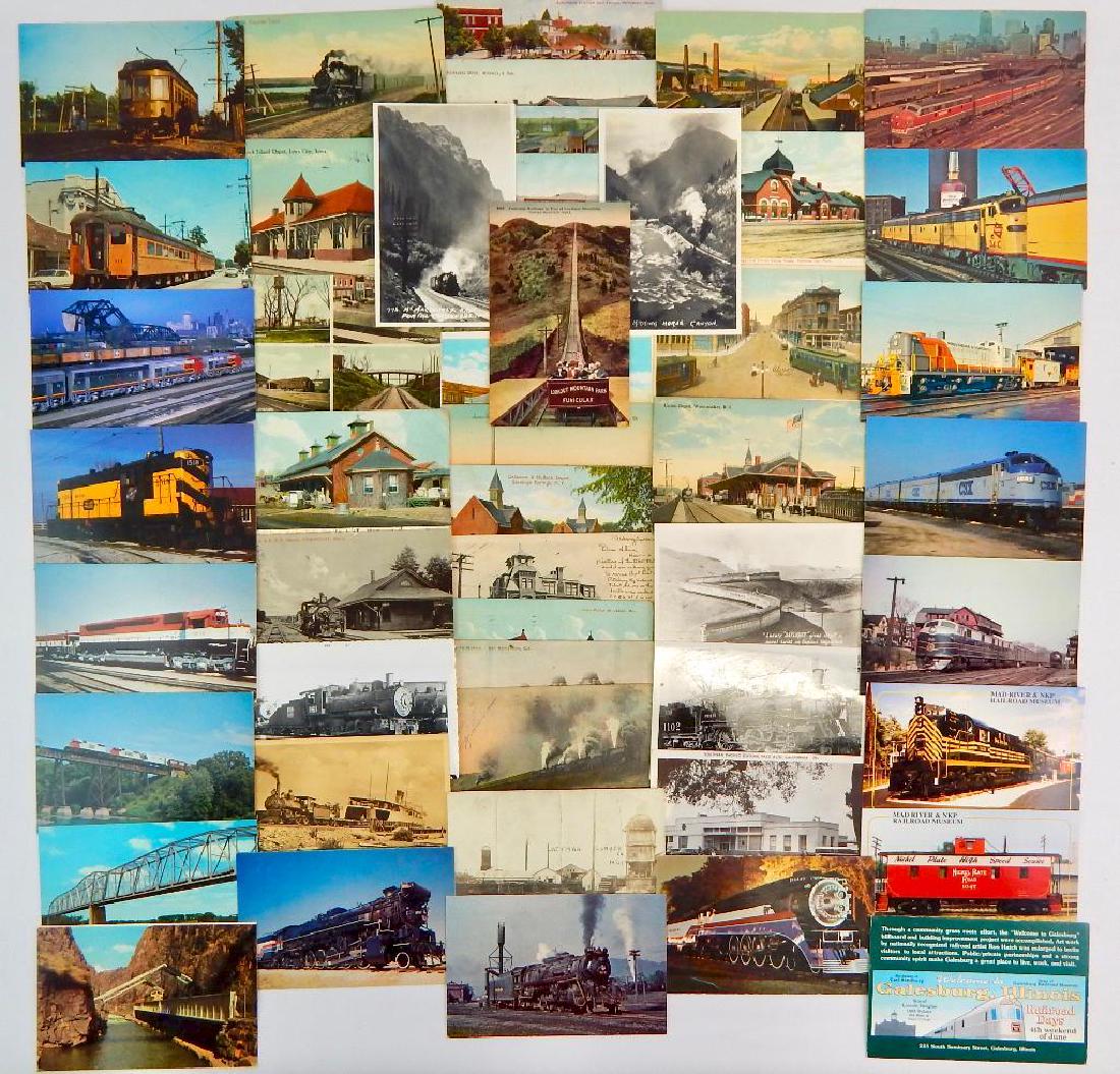 Group of 50 Postcards - Railroads, Trains, and More (1 of 7)