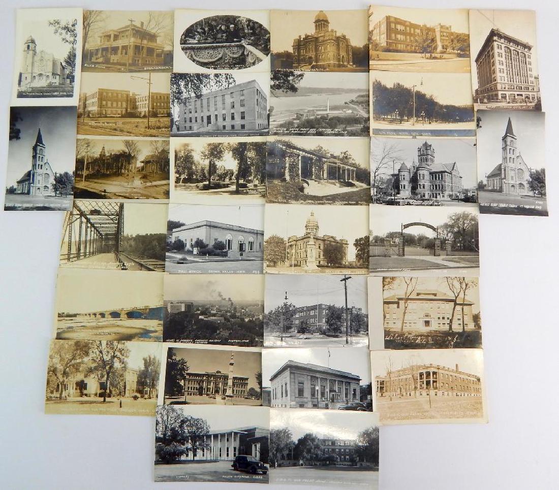 Group of 30 Iowa Real Photo Postcards (1 of 6)