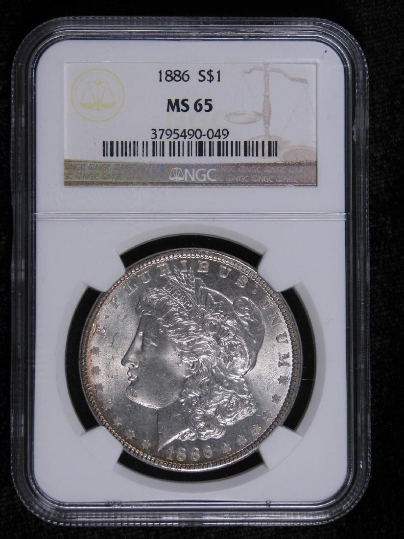 1886-P Morgan Dollar NGC MS65 (1 of 4)