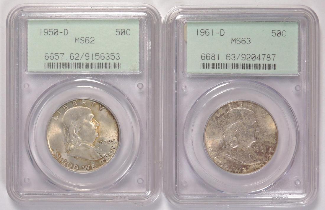 Group of 2 Franklin Half Dollars (1 of 2)