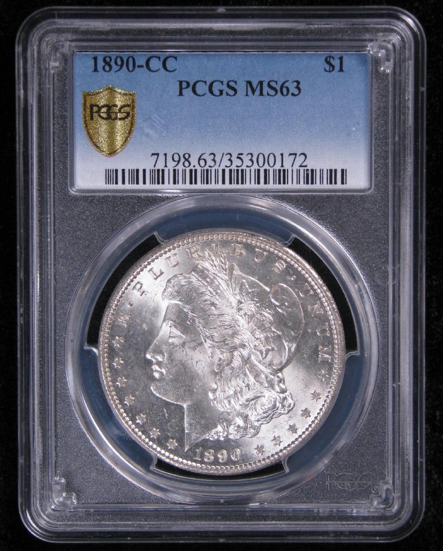 1890-CC Morgan Dollar PCGS MS63 (1 of 2)