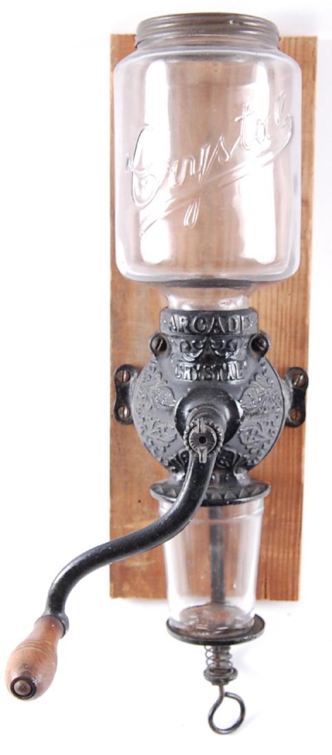 Antique Arcade Cast Iron Wall Mount Coffee Grinder (1 of 2)
