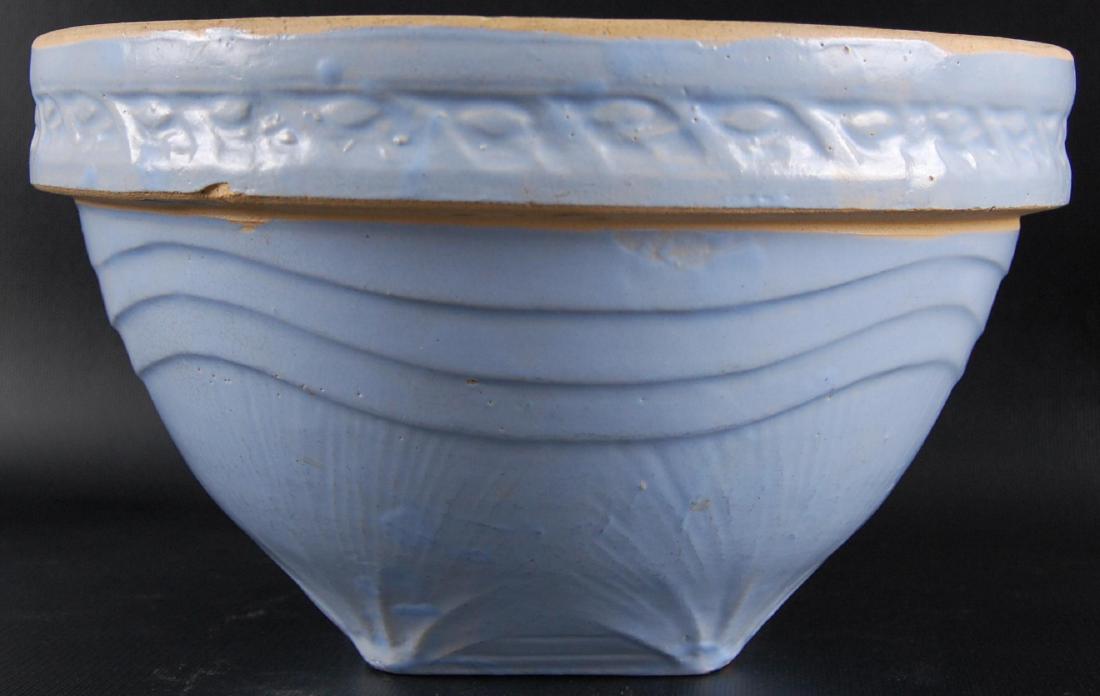 Antique Ice Blue Stoneware Bowl (1 of 3)
