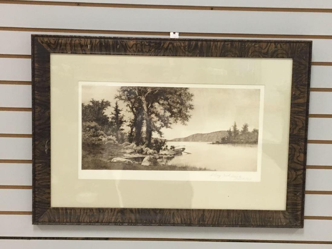 Framed Print  Cozy Nook etches by Ernest C Rost (1 of 2)