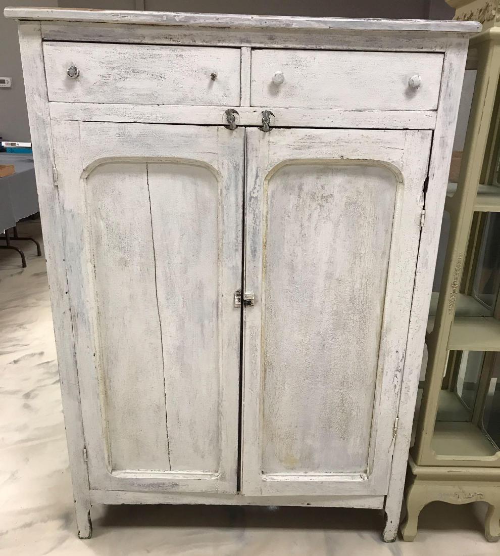 Antique Painted Pine Pie Safe