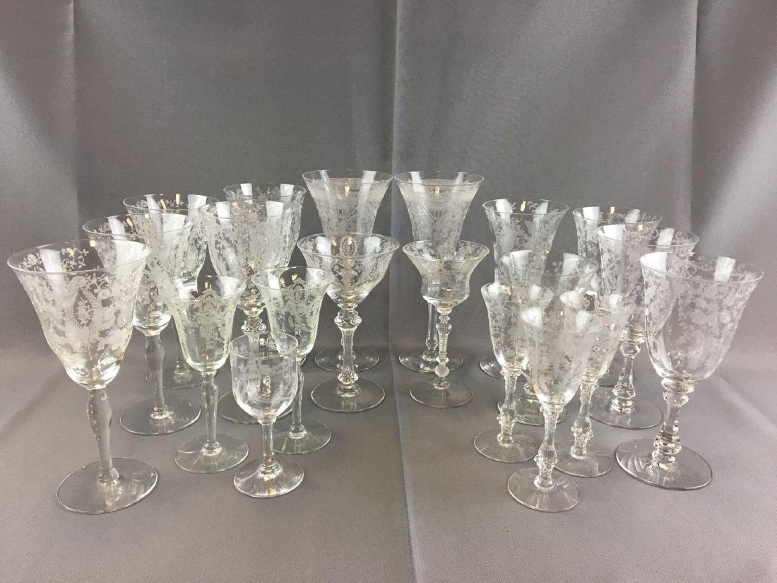 Large Lot of Fostoria Stemware (1 of 4)