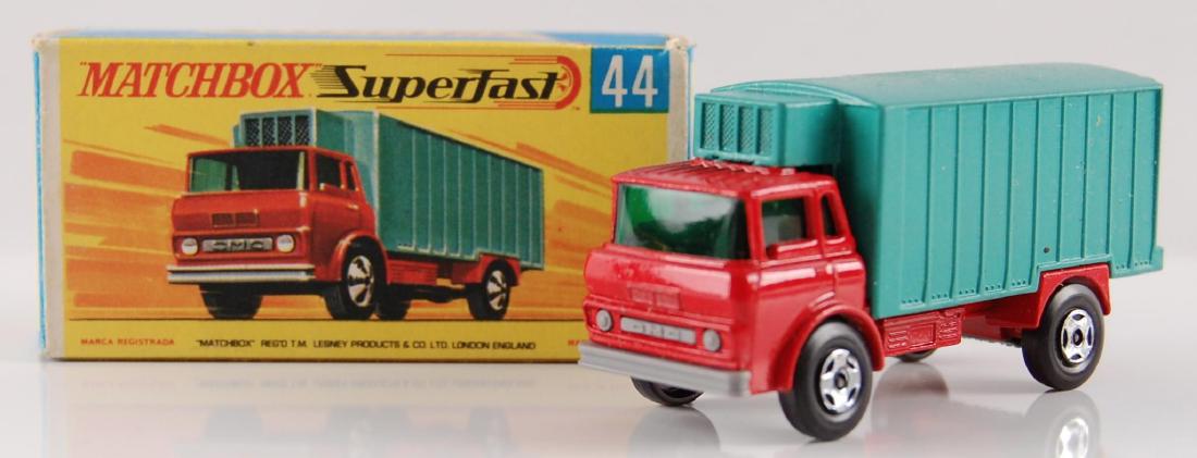 Matchbox Supergast No. 44 Red and Turquoise Body: A Lesney Product, Made in England