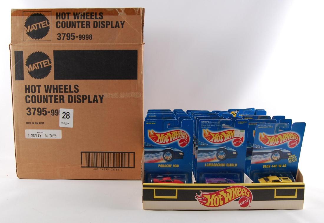 Group of 24 Hot Wheels 3795-9928 Store Display with the (1 of 3)
