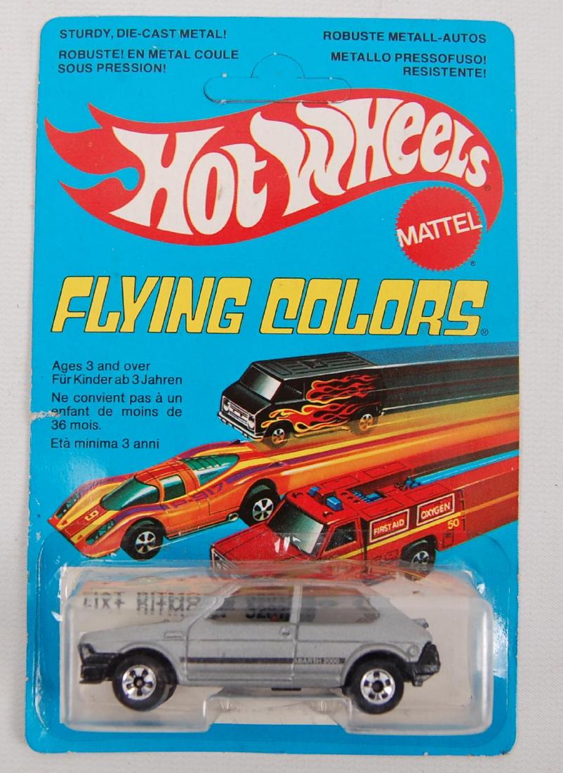 French Issue Hot Wheels Flying Colors No. 3287 Fiat: MIB, Made in France