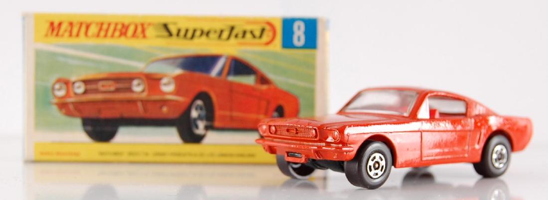 Matchbox Superfast No. 8 Red Orange Body Ford Mustang (1 of 7)