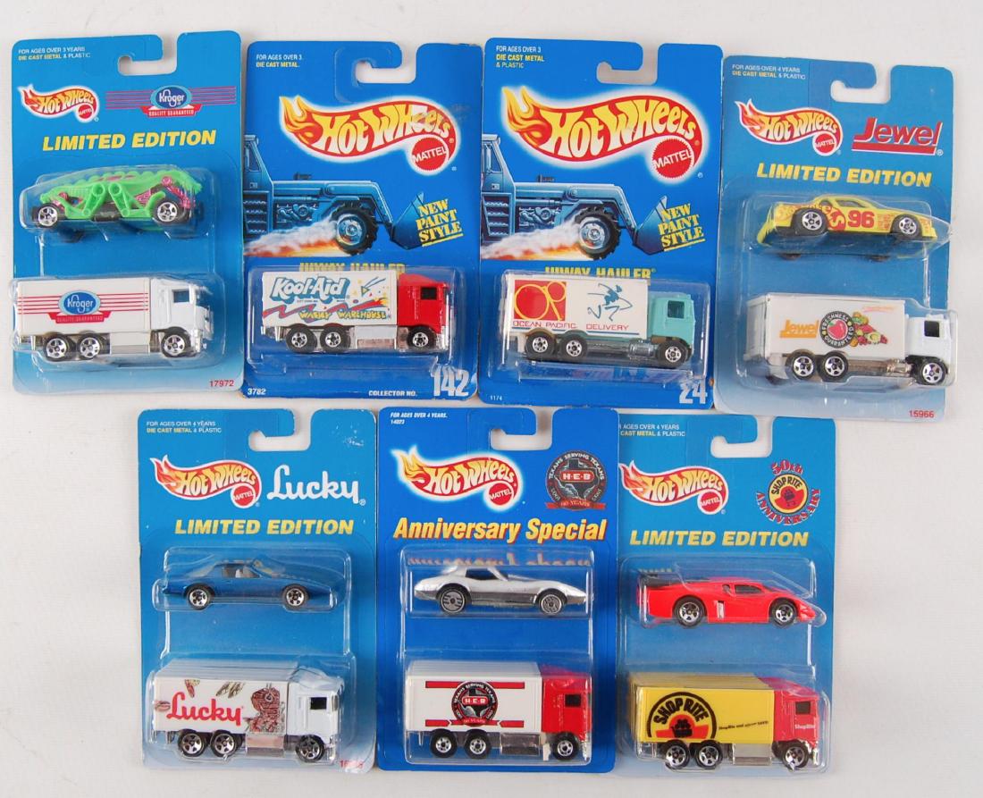 Group of 7 Hot Wheels Limited Edition Advertising (1 of 2)
