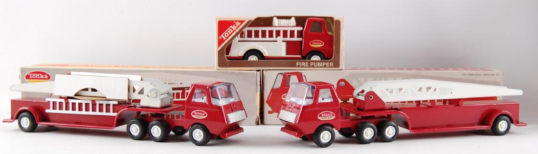 Group of 3 Tonka Toy Fire Engines with Original Boxes (1 of 2)