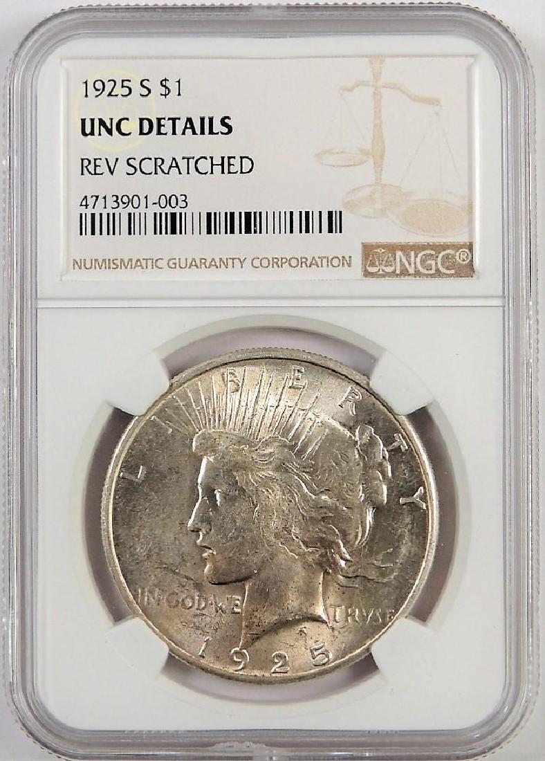 1925 S Peace Dollar. NGC Certified UNC Details rev. (1 of 2)