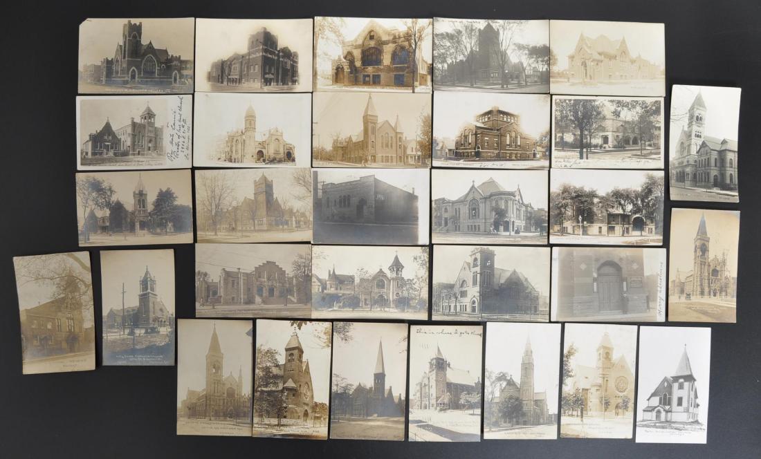 Group of 30 Real Photo Postcards of Chicago Illinois (1 of 5)