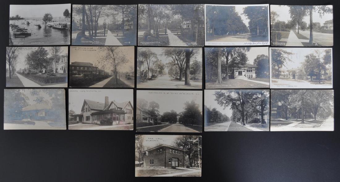 Group of 16 Real Photo Postcards of Wilmette Illinois (1 of 7)