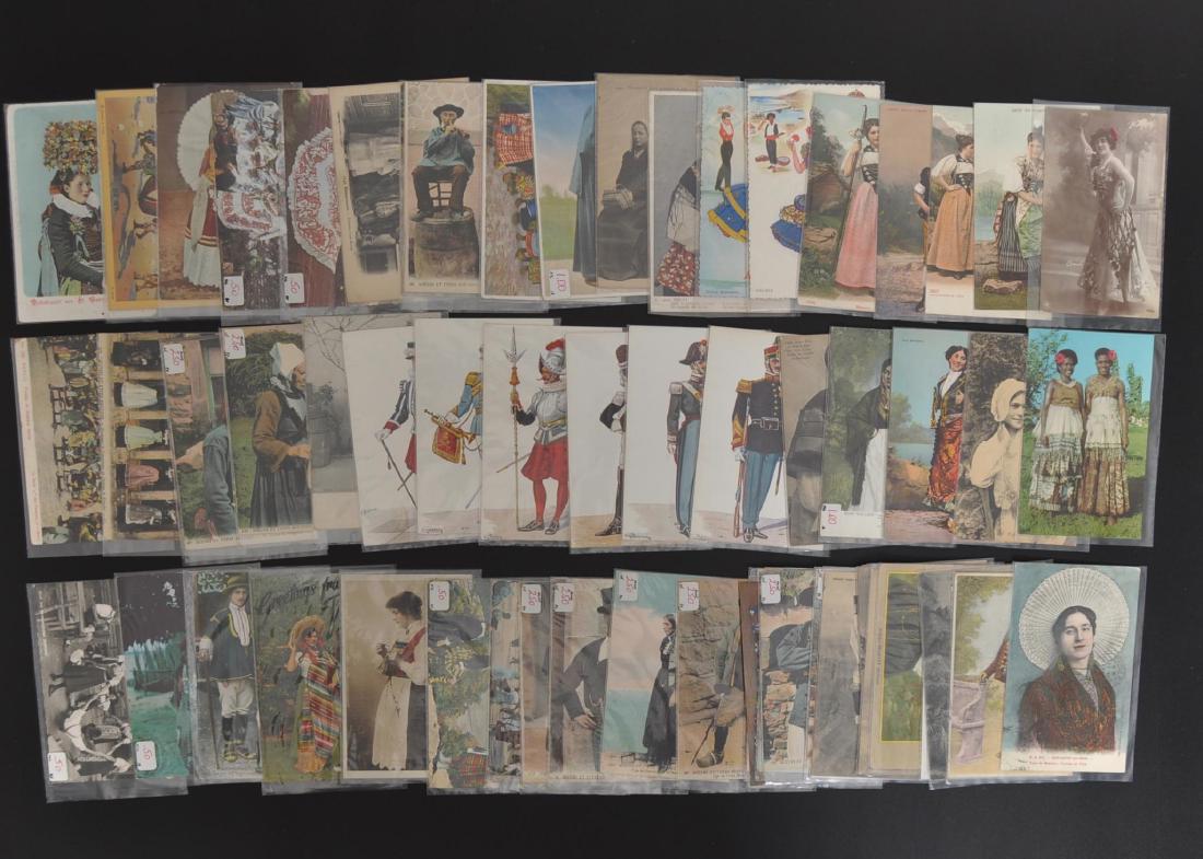 Approximately 65 Postcards Featuring Costumes (1 of 5)