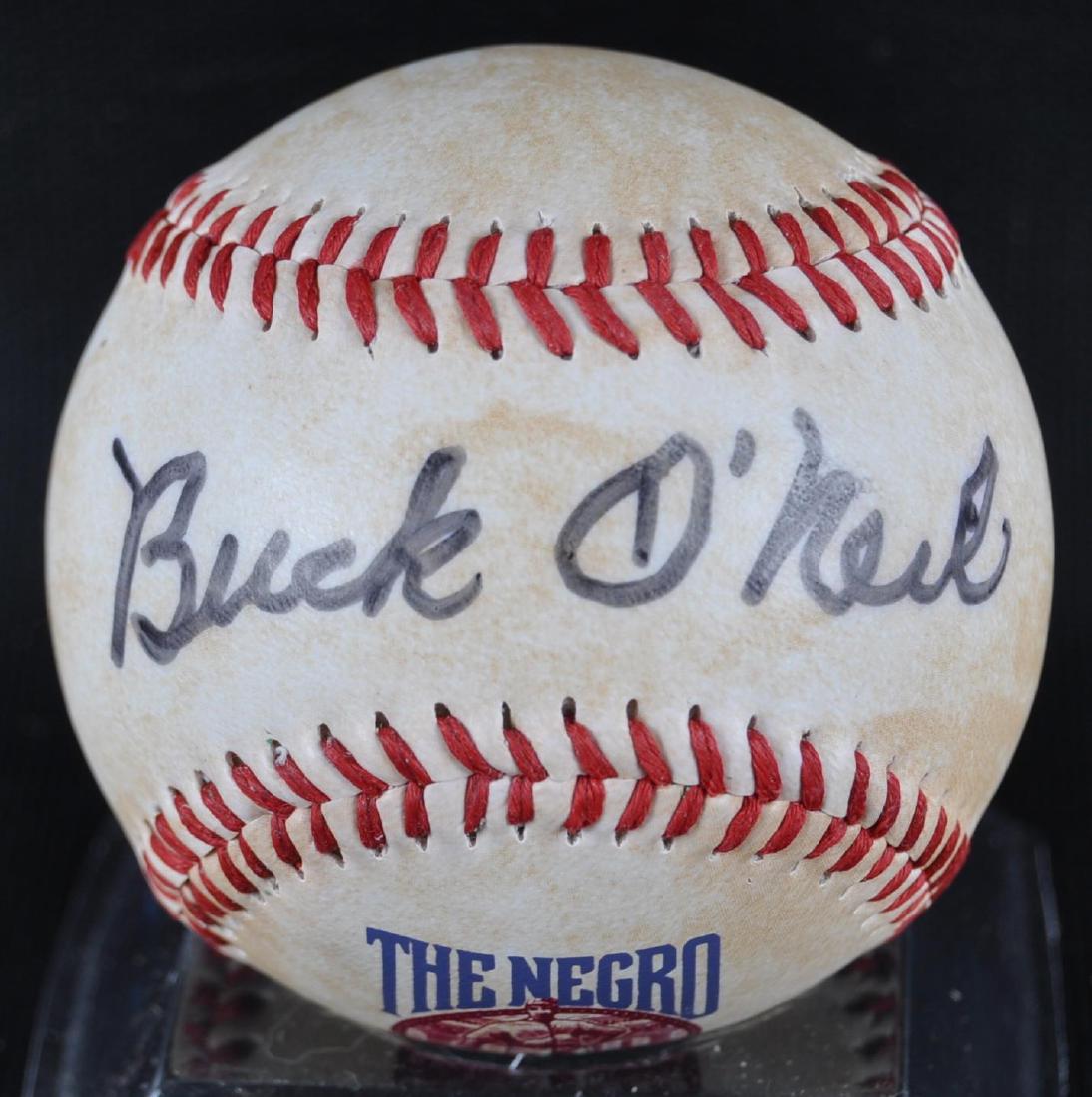 Signed Kansas City Monarch John "Buck" O'Neil Negro: Includes COA, Photo, and Original Packaging. Limited 301 of 1000