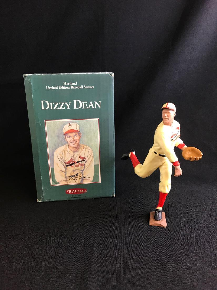 Limited edition 1990 Hartland Dizzy Dean figurine: Featuring original box, 8 inches tall
