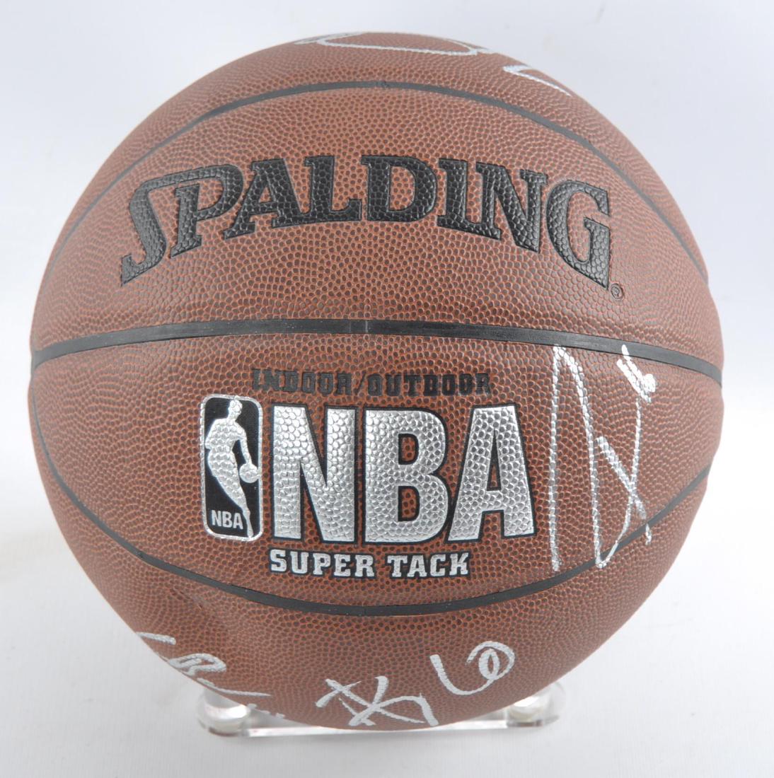 Chicago Bulls Team Signed Basket Ball: Featuring Joakim Noah, Paul Gasol, Mike Dunleavy, Aaron Brooks, Cam Bairstow, and Bill Wennington