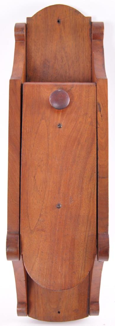 Vintage Walnut Wall Hanging Cabinet: 26 x 7 x 8 inches, Smells Like Tobacco/Cigars